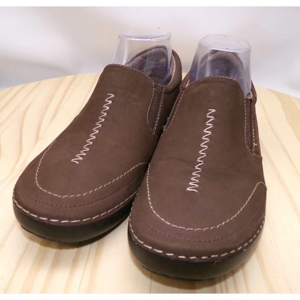 Vionic Addison Slip On Shoes Womens Brown Size 10 Leather Orthaheel Technology